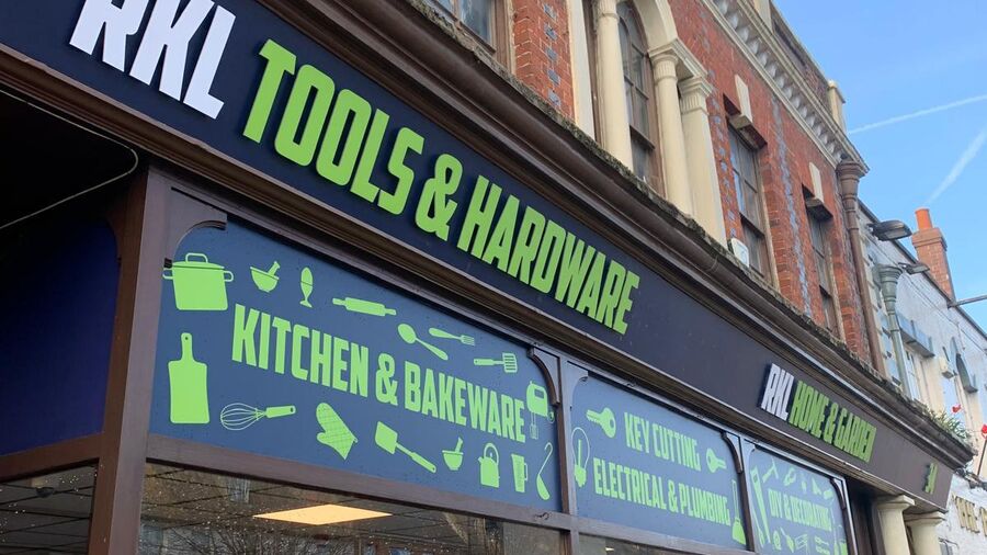 Fascia and Window Graphics for RKL Tools & Hardware in Bridport