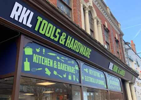 Fascia and Window Graphics for RKL Tools & Hardware in Bridport Fascia and Window Graphics for RKL Tools & Hardware in Bridport