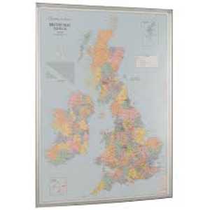 UK and Ireland map magnetic whiteboard