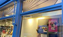 Art Deco Style Window Graphics for Archway Bookshop Art Deco Style Window Graphics for Archway Bookshop