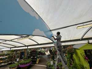 2. Laying the Cloud Vinyl Applications along the 6m stretch of panelling