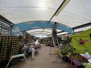 3. Final Clouds being placed and checked against the briefing sheet