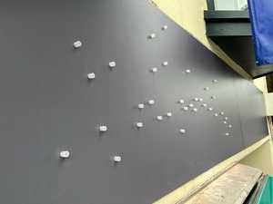 Snap-Fix Locators Screwed Into ACM Vinyl Wrapped Panel