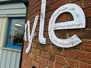 LED Illuminated Lettering and Wires ready for lettering installation
