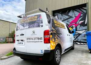 Rear View Peugeot Expert Van - Branded Van