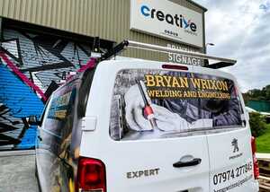 Printed Panels for Peugeot Expert Van Back Doors - Branded Van