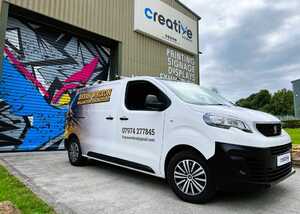 Front View Peugeot Expert Van Fully Signwritten with company branding for Bryan Wrixon Welding & Engineering