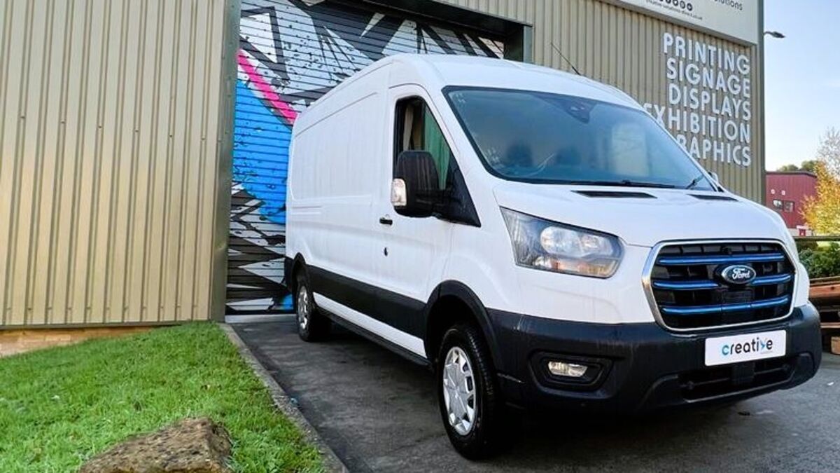 Bradfords New Ford E-Transit Van Ready For Wrapping &amp; Vehicle Branding