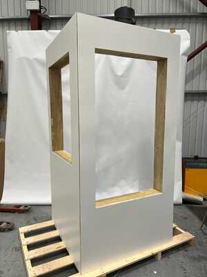Primed & Cladded With 3mm PVC Custom Trade Show Stand for Heavers of Bridport - Primed & Cladded With 3mm PVC