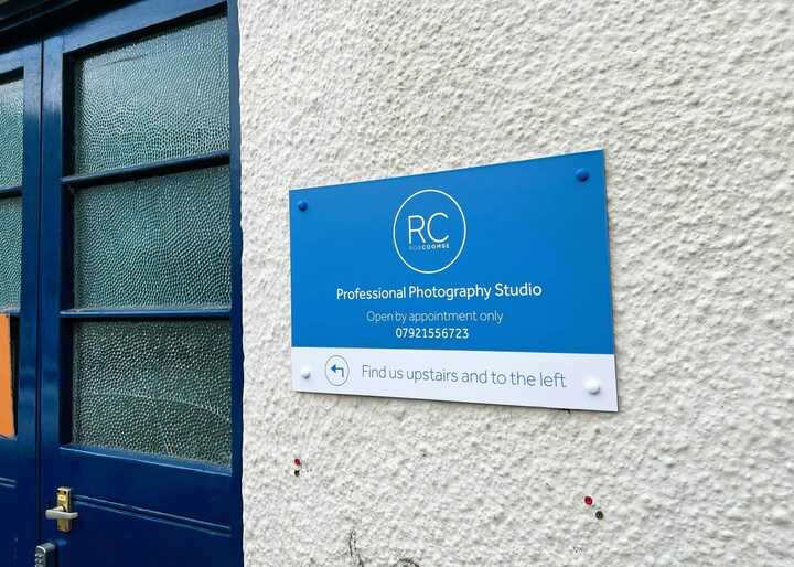 External ACM Wall Mounted Signage Plaque for Rob Coombe Photography