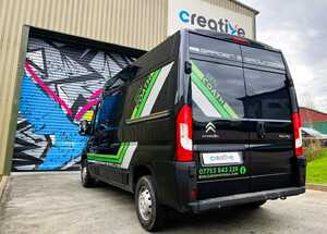 The Log Store - Branded Citroen Relay Van Rear View The Log Store - Branded Citroen Relay Van Rear View