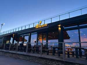 Illuminated Lettering Sign for SWIM Restaurant in Lyme Regis