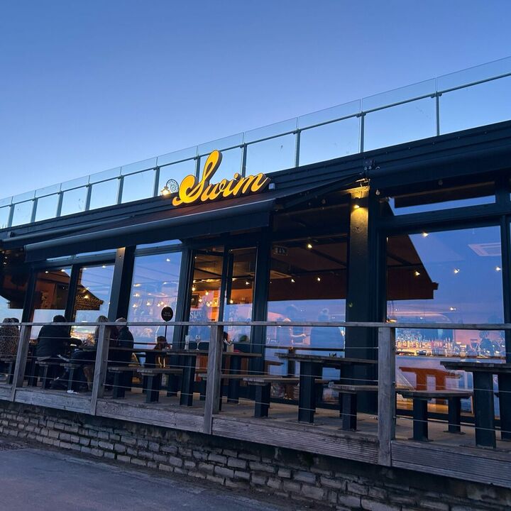 SWIM Restaurant Lyme Regis Bespoke Illuminated Lettering Signage.jpg
