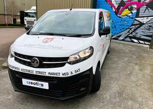 Vehicle Graphics and Half Wrap for Bridport Town Council - Vauxhall Vivaro