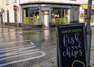 New Shop Front Signage for Lemon Plaice in Axminster