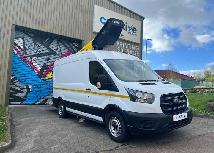 Blank Ford Transit L2 H2 ready for Vehicle Graphics Branding for TopSparks