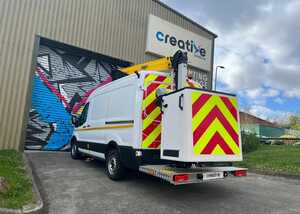 Blank Ford Transit L2 H2 ready for Vehicle Graphics Branding for TopSparks