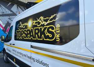 Printed Branding Panel Close Up For TopSparks