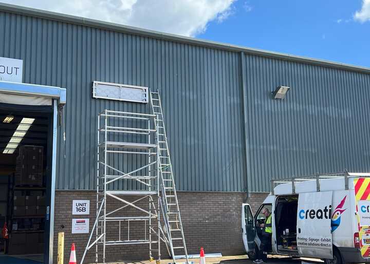 Installing Flexface Illuminated Sign for Axminster Tools