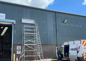 Installing Flexface Illuminated Sign for Axminster Tools