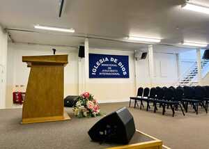 Fabricated Aluminium Tray Sign - Church Of God - Ministry of Jesus Christ International Indoors Fabricated Aluminium Tray Sign - Church Of God - Ministry of Jesus Christ International Indoors