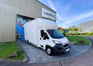 Before - Huck Net's plain Ford Transit Custom