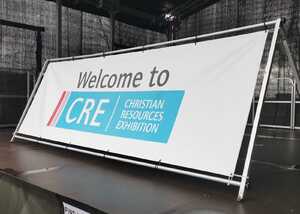 Large Printed Banner & Banner A-Frame for Christian Resources Exhibition Large Printed Banner & Banner A-Frame for Christian Resources Exhibition