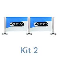 Adfresco Premium Cafe Barrier Kit 2 - Stainless Steel - Cross Rails.jpg