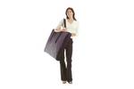 Lady holding carry bag including the Maxi 900 promotional display counter parts.jpg