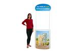 Lady standing next to completed Finesse2 with optional header and poles..jpg