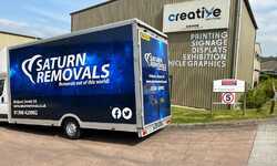 Large Vehicle Graphics Branding for Saturn Removals Van Large Vehicle Graphics Branding for Saturn Removals Van