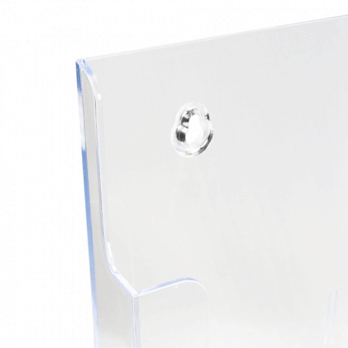 Leaflet dispensers with keyholes for wall mounting.png