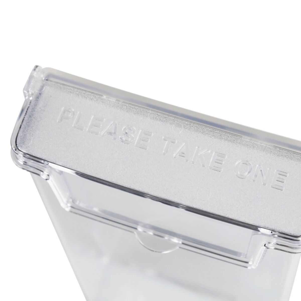 Leaflet holder with hinged lid.png