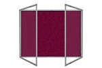 Lockable Premium Felt Noticeboard - Double Door - BURGUNDY.jpg