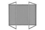 Lockable Premium Felt Noticeboard - Double Door - SILVER.jpg