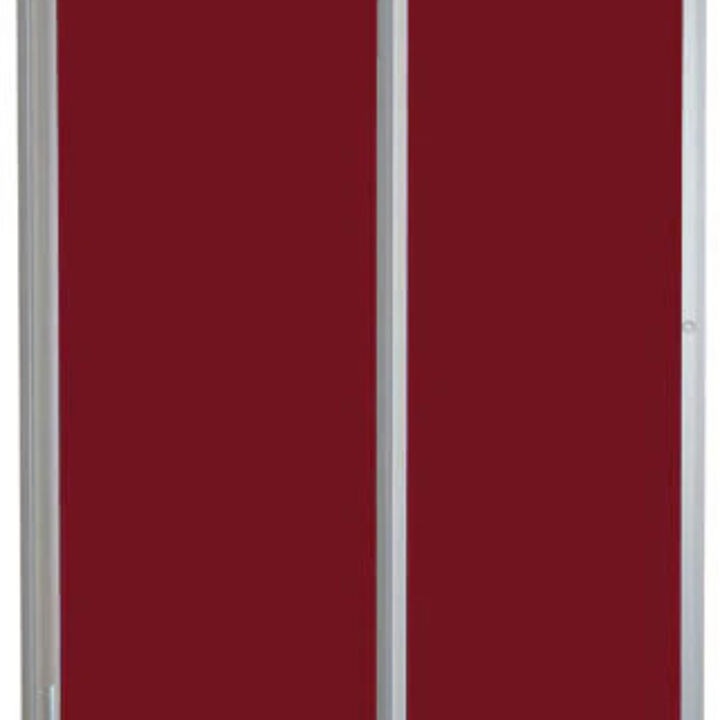 Lockable Premium Felt Noticeboard - Single Door - BURGUNDY.jpg