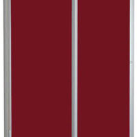 Lockable Premium Felt Noticeboard - Single Door - BURGUNDY.jpg