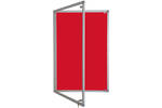 Lockable Premium Felt Noticeboard - Single Door - CHERRY RED.jpg