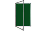 Lockable Premium Felt Noticeboard - Single Door - DARK GREEN.jpg