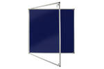 Lockable Premium Felt Noticeboard - Single Door - Square - OXFORD BLUE.jpg