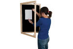 Lockable Wooden Framed Premium Felt Noticeboard -BLACK.jpg