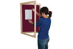 Lockable Wooden Framed Premium Felt Noticeboard - BURGUNDY.jpg