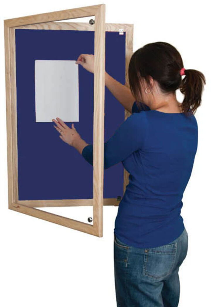 Lockable Wooden Framed Premium Felt Noticeboard - OXFORD BLUE.jpg