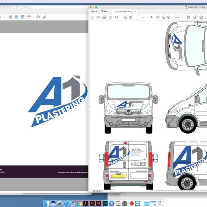 Logo Design and Vehicle Graphics for A1 Plastering.jpg