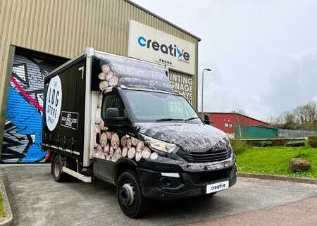 HGV Truck Cab Wrap for The Log Store