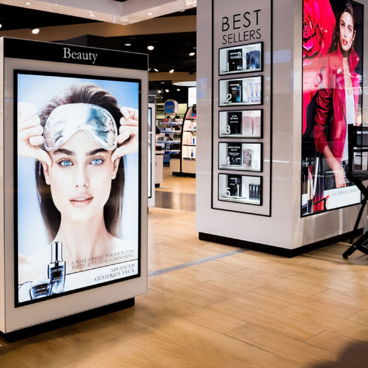 Printed Backlit Poster Film In Situ - Cosmetics Stand.jpg