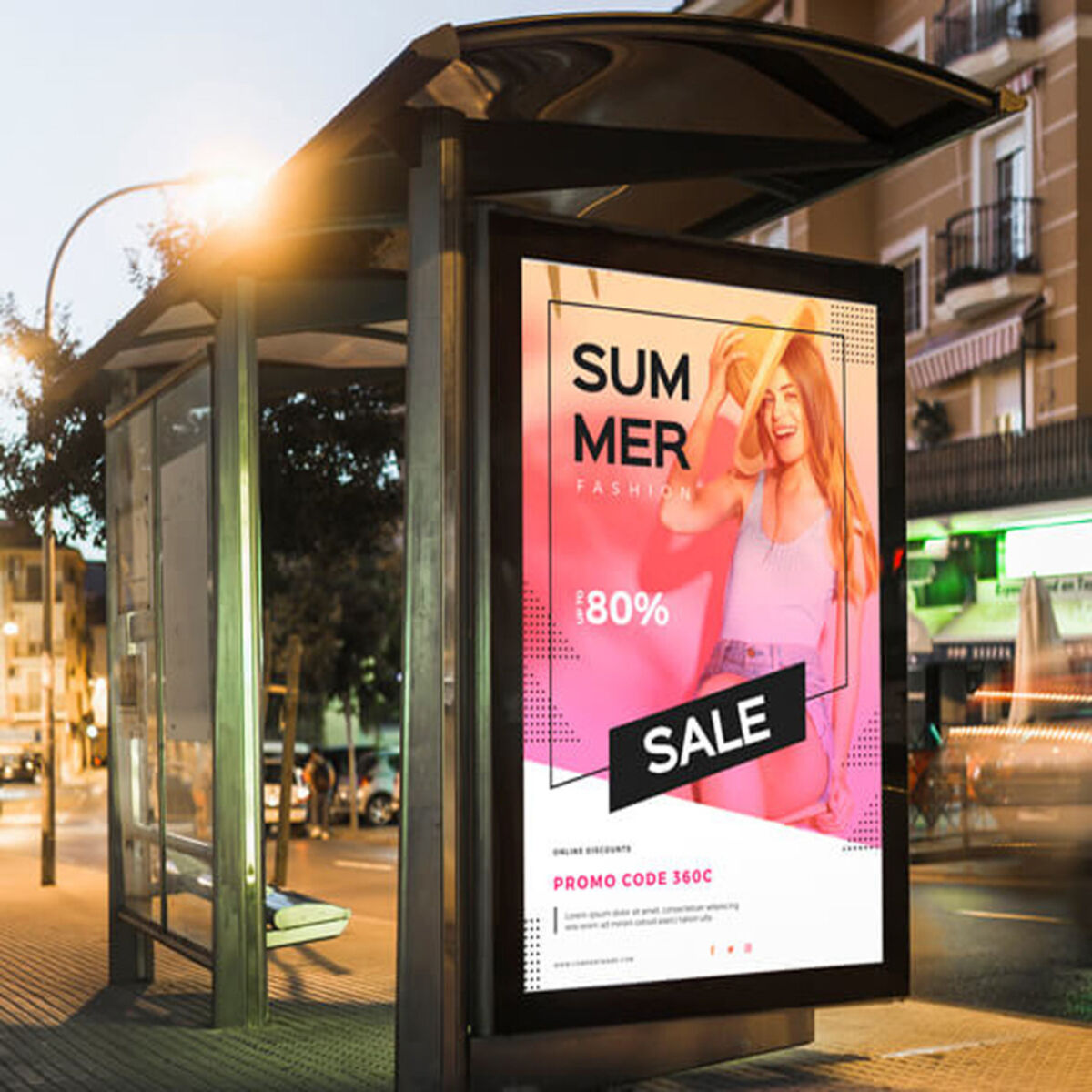Bus Stop Shelter Printed Poster Advertisement.jpg