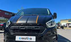 Matt Finish Vinyl Graphics for Private Clients Ford Transit Matt Finish Vinyl Graphics for Private Clients Ford Transit
