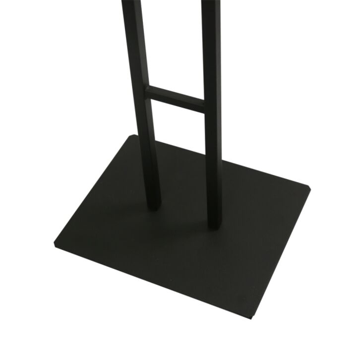 Metal display easel with a sturdy black frame.png