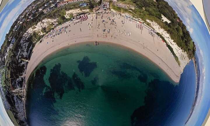 Drone Photography Prints on ACM for Pebble of Budleigh